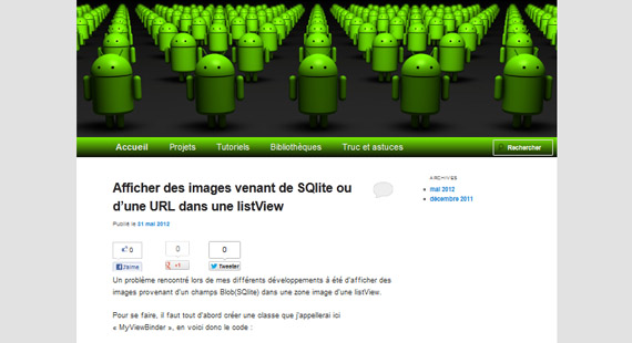 applications, android, changement vue android, listview image SQLite web